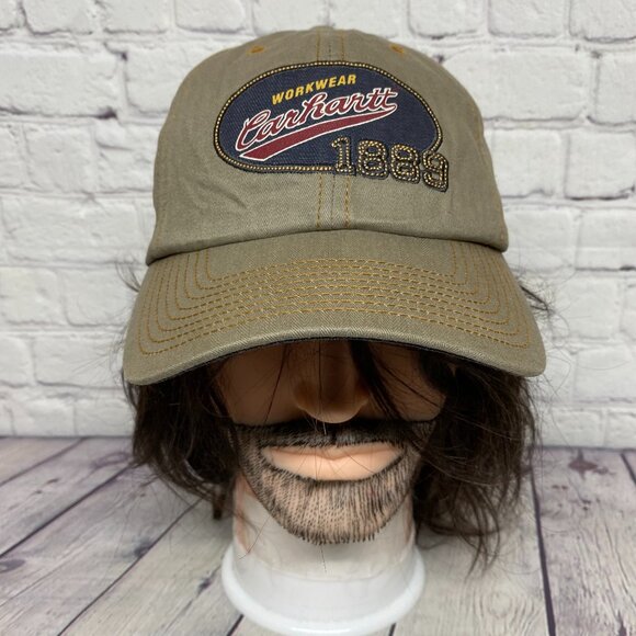 Carhartt Workwear Dad Hat Cap Strap Back Brown One Size Fits All Streetwear - Picture 1 of 8